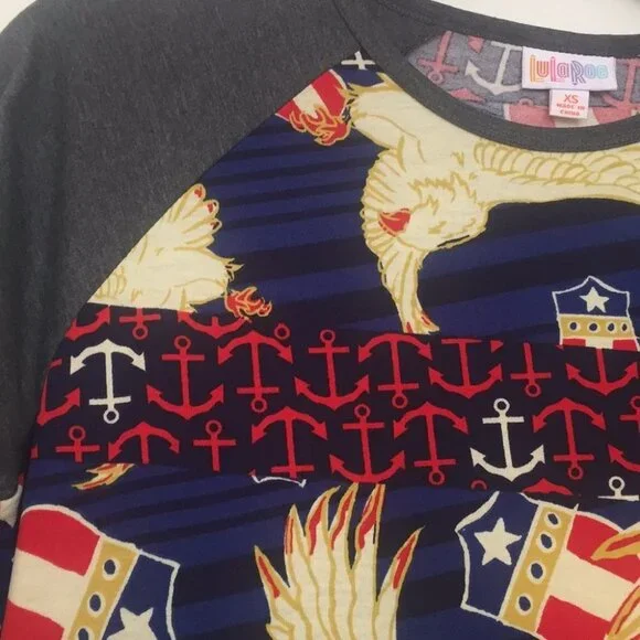 XS LuLaRoe Randy Tee DD11 1373 - Picture 2 of 5